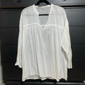 Eileen Fisher: Organic Cotton Pop-over Top